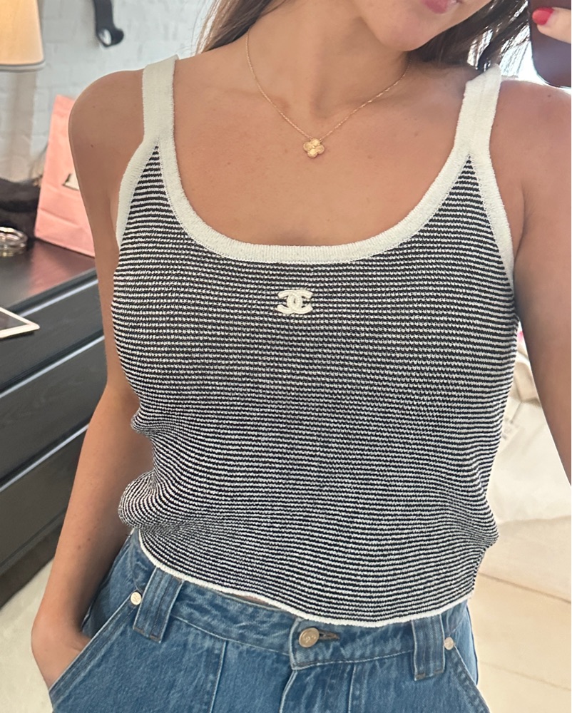 Chanel Black & White Tank by Chanel - Pickle