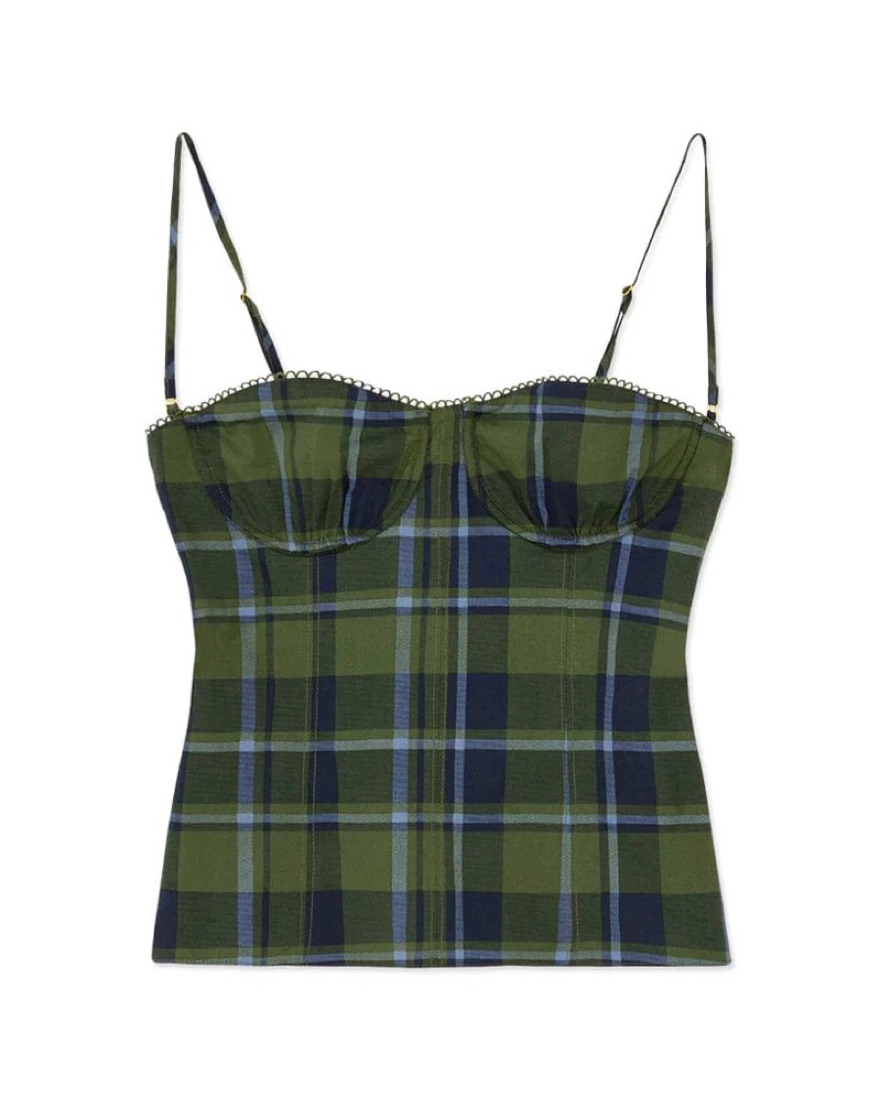 WeWoreWhat Underwire Corset Top by WeWoreWhat - Pickle