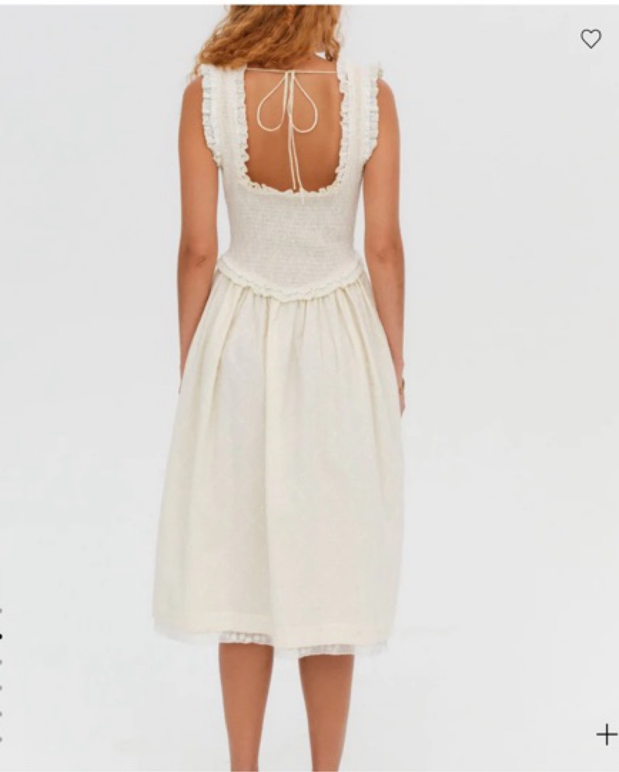 Ivory Midi Dress by For Love & Lemons - Pickle
