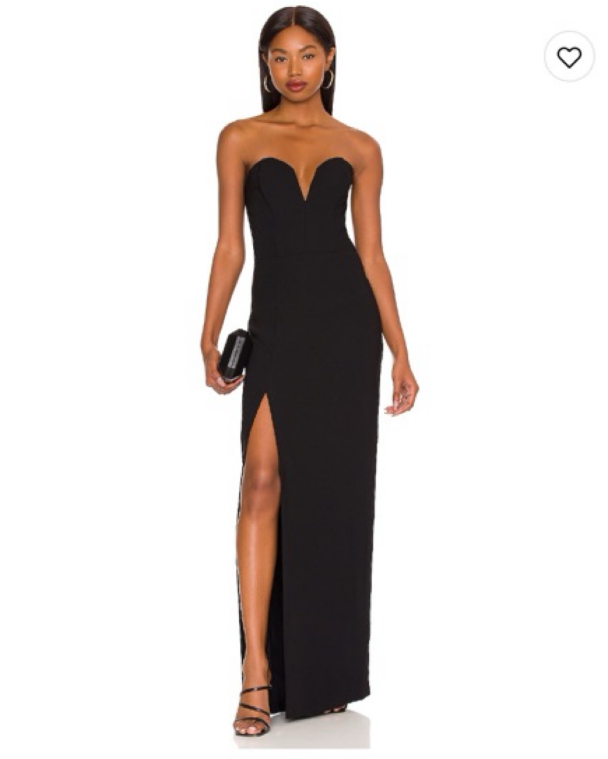Amanda Uprichard Cherri Gown in Black by Amanda Uprichard - Pickle