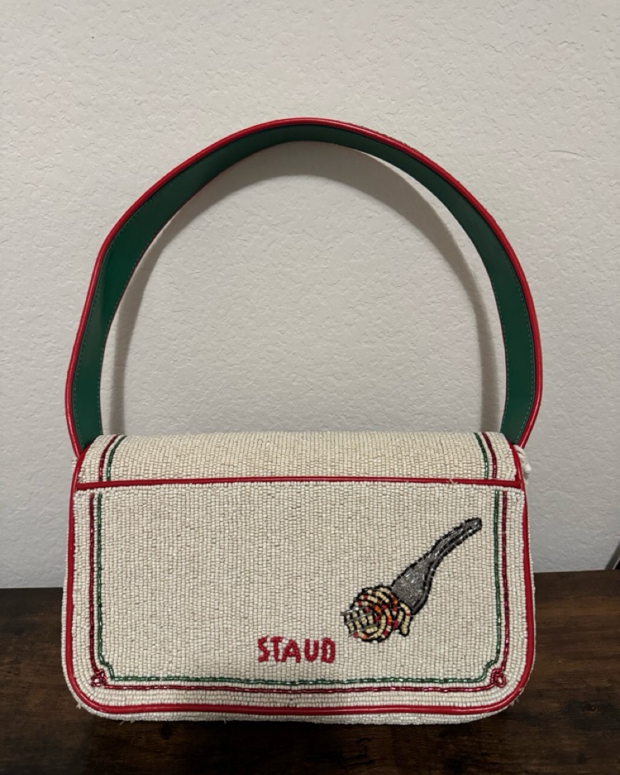 STAUD TOMMY BEADED BAG TOMATO by Staud - Pickle