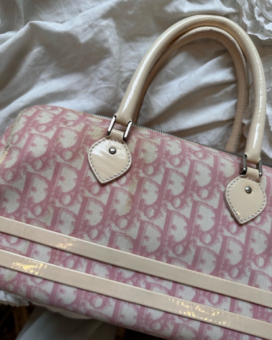 Vintage Dior Monagram Purse by Christian Dior - Pickle