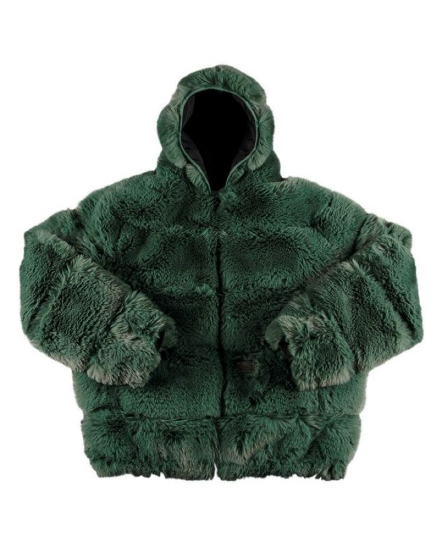 Supreme X wtaps Faux fur Hooded Jacket by Supreme - Pickle