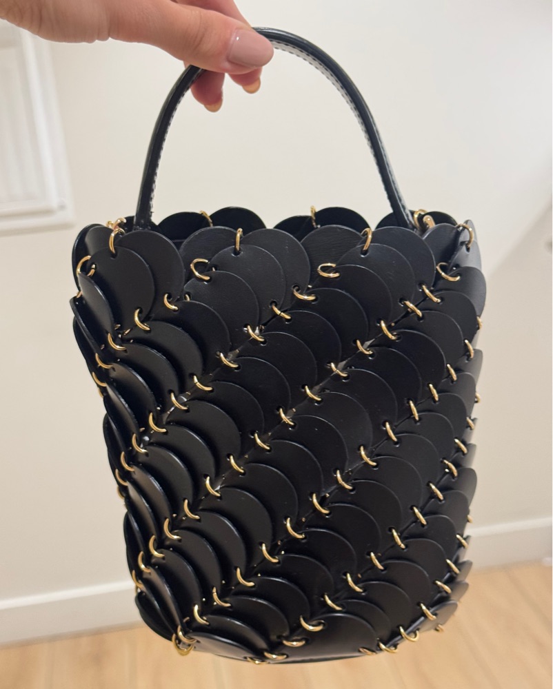 Paco Rabanne Pacoïo Leather Bag by Paco Rabanne - Pickle
