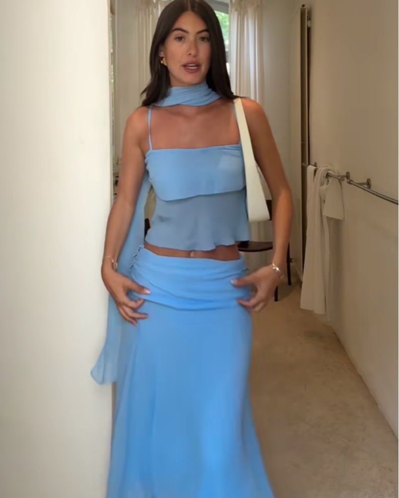 Reformation Lula Top / Olivia Skirt by Reformation - Pickle