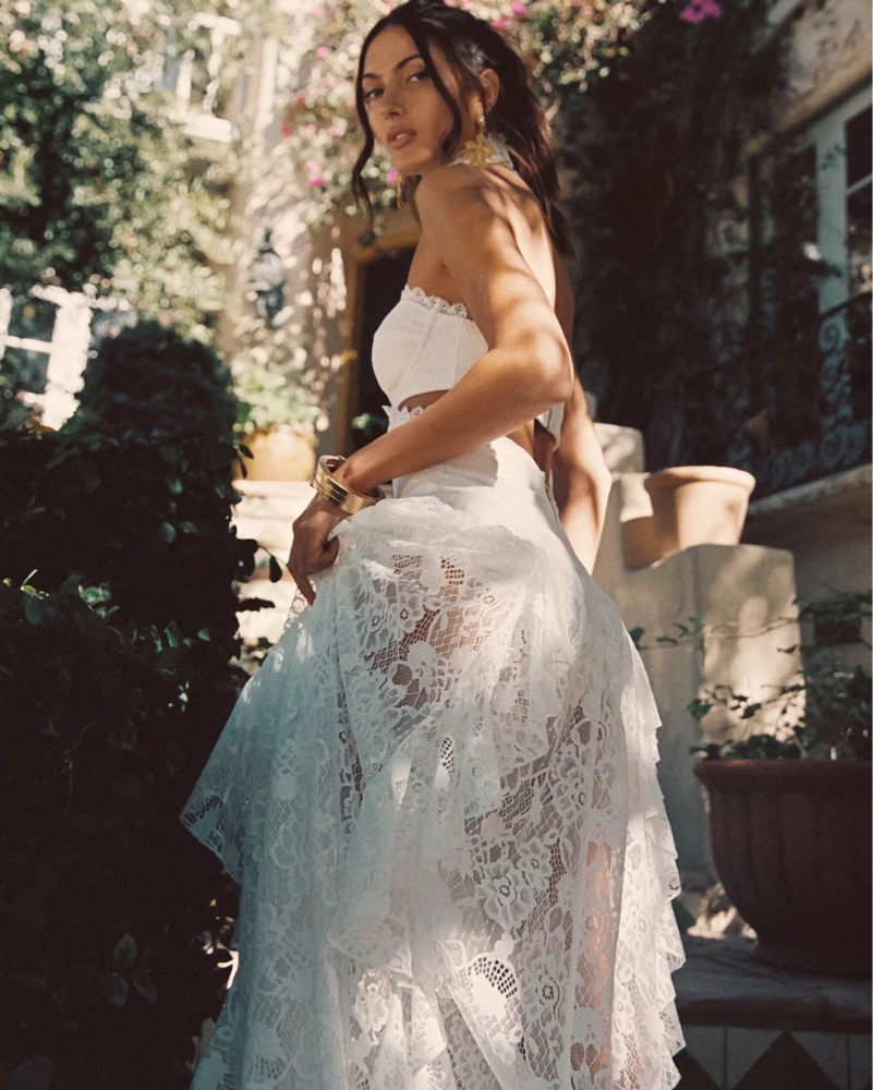 12th Tribe Princesa White Lace Dress by 12th Tribe - Pickle