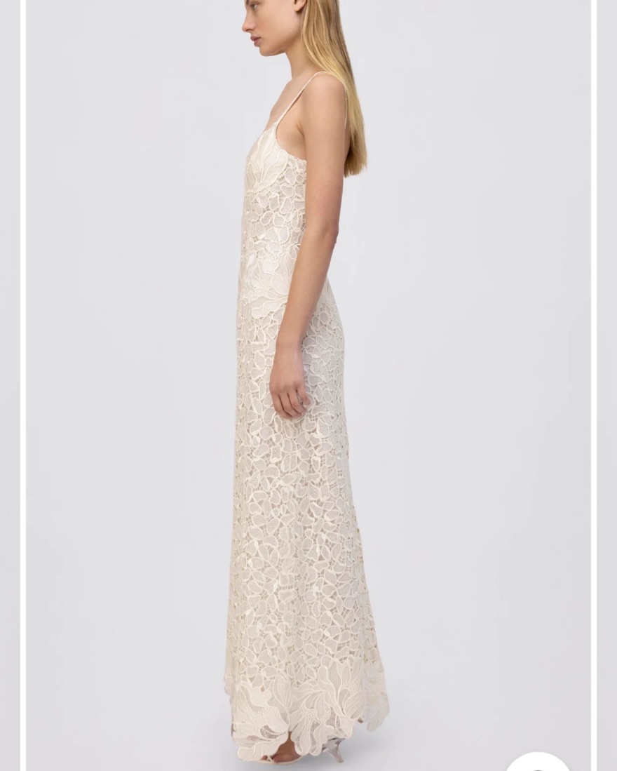 Simkhai Phoenix Dress Ivory Floral Lace by Jonathan Simkhai - Pickle
