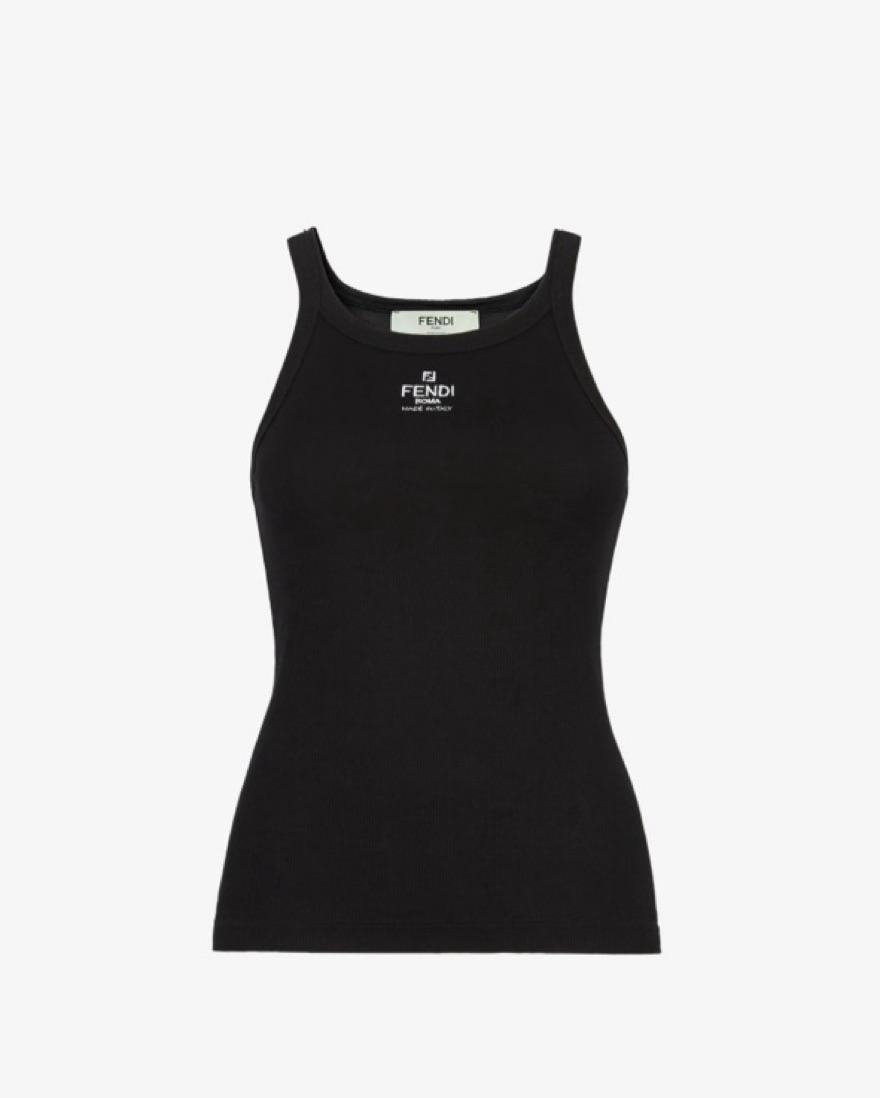 Fendi Black Logo Tank by Fendi - Pickle