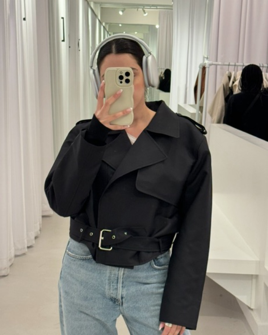 Short Trench Jacket by The Frankie Shop - Pickle