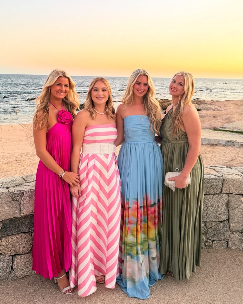 Sau Lee Camille Dress in Blue Multi by Sau Lee - Pickle