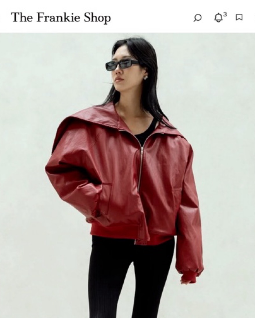 The Frankie Shop - Red Leather Jacket by The Frankie Shop - Pickle