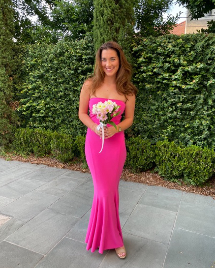 Norma Kamali x Revolve Strapless Gown by Norma Kamali - Pickle