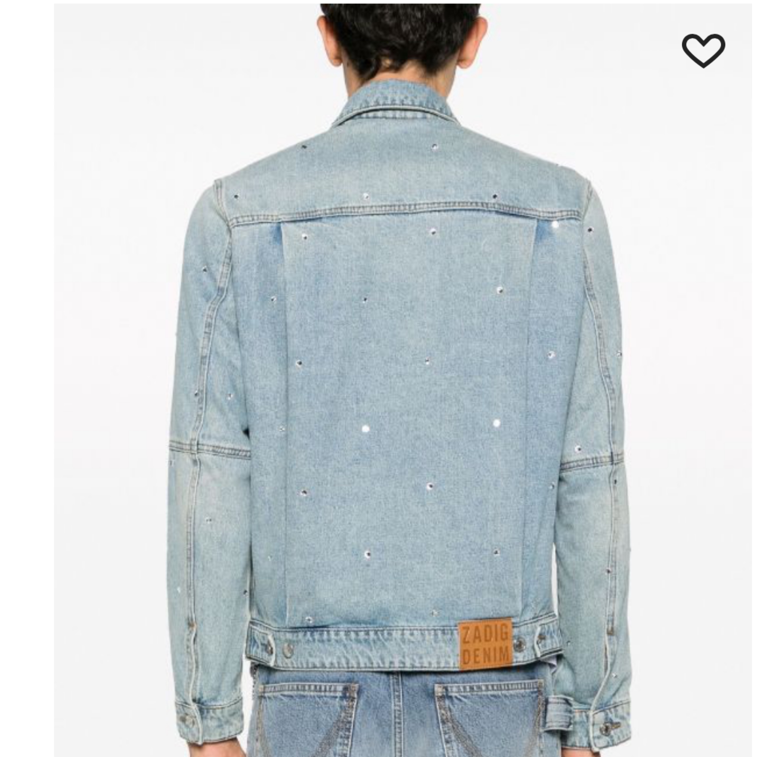 Zadig Voltaire Denim Rhinestone Jacket by Zadig&Voltaire - Pickle