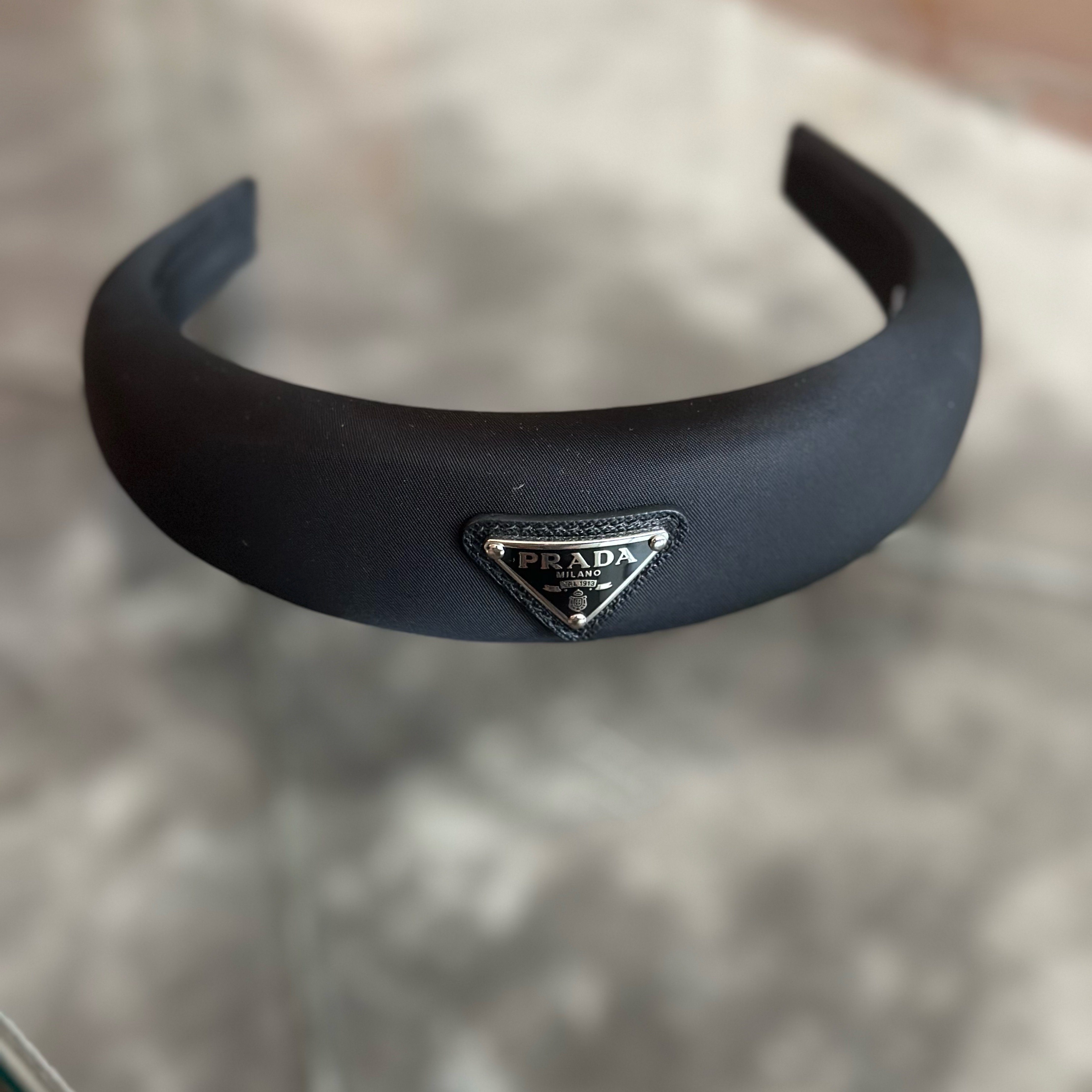 Prada Black Nylon Headband by Prada - Pickle