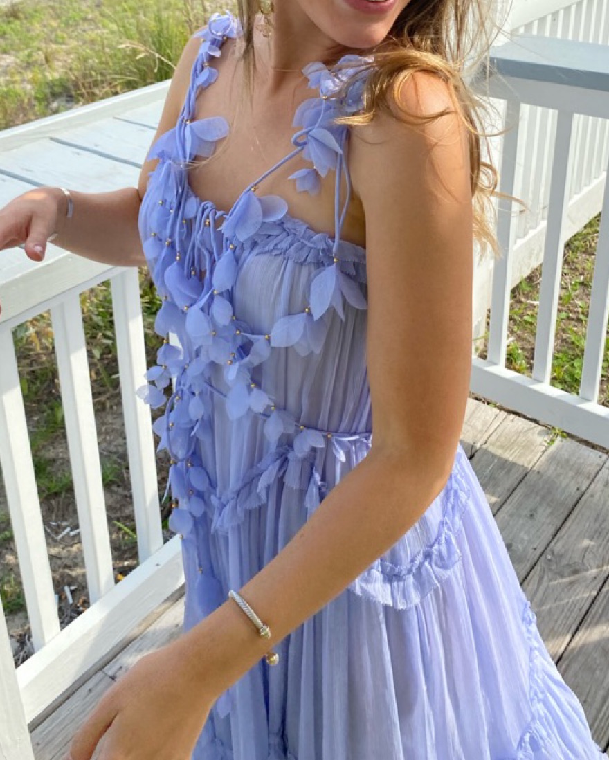 Zimmermann Purple Organza Midi Dress by Zimmermann - Pickle