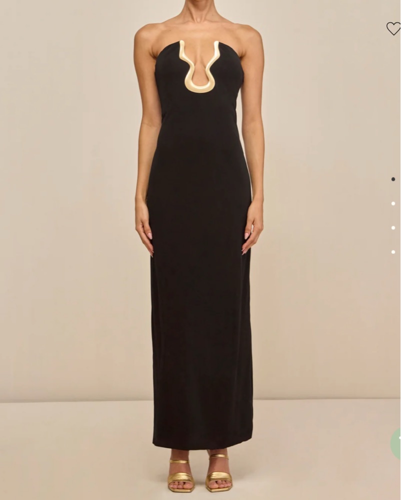 Cult Gaia Abril Black Strapless Gown by Cult Gaia - Pickle
