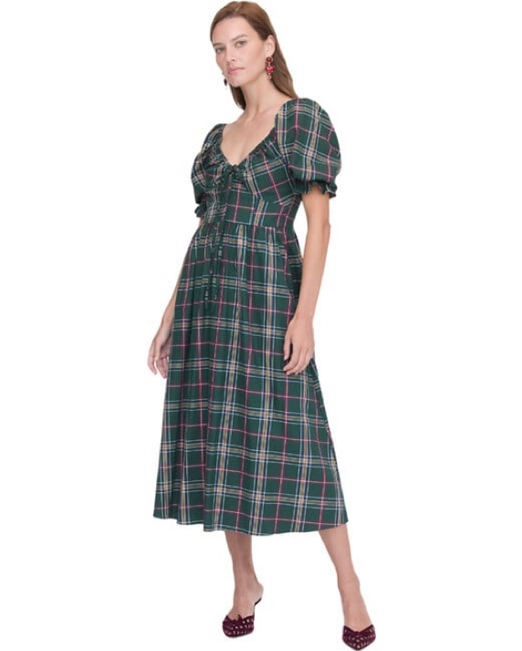 は*ん様 house on the hill L/S Tee (Checker) Hill House Tartan Dress by Hill House - Pickle