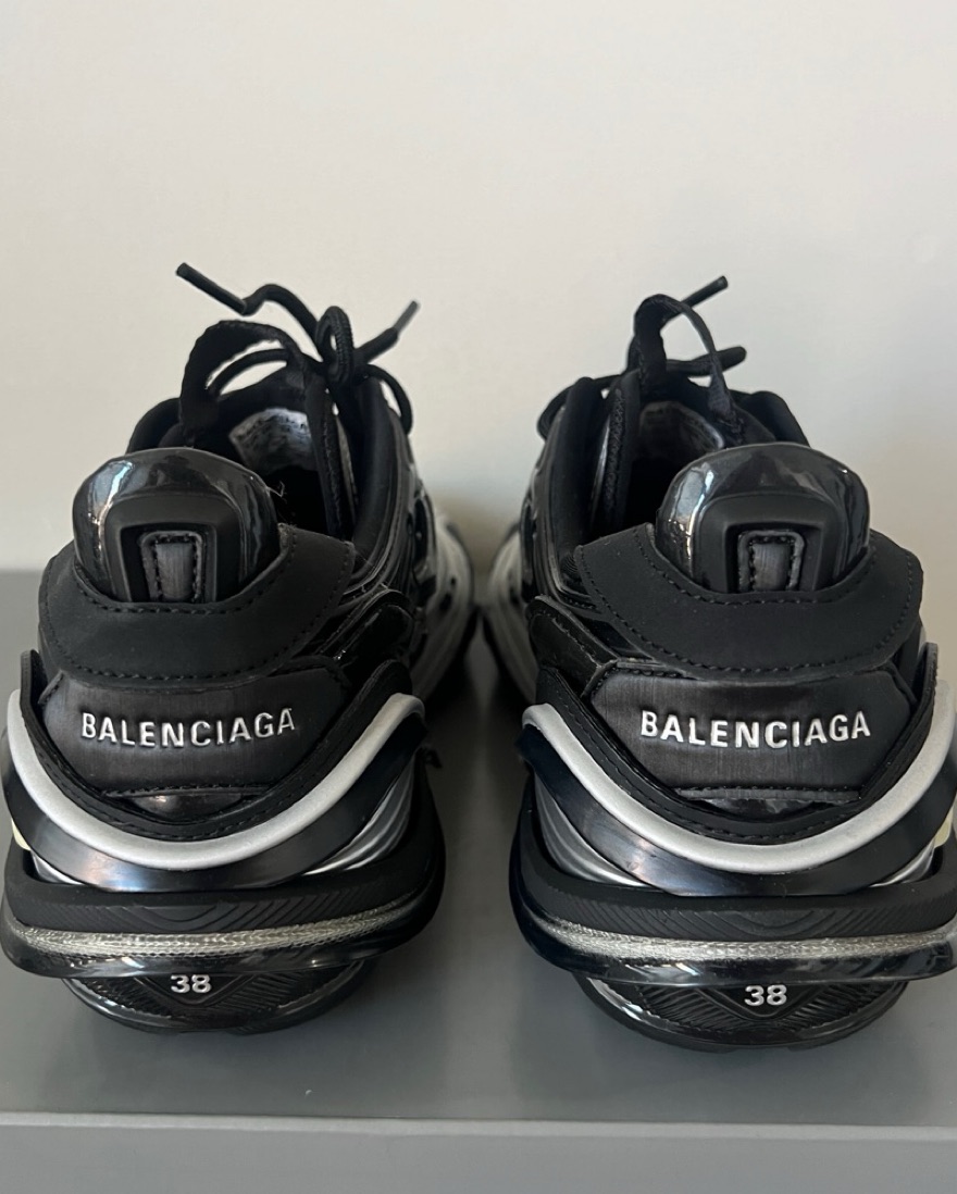 Balenciaga Tyrex black silver square toe by Balenciaga - Pickle