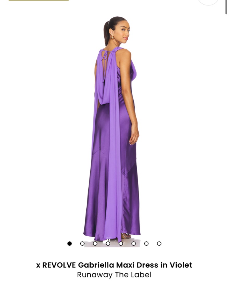 X Revolve Gabriella Dress In Violet by Runaway the Label - Pickle