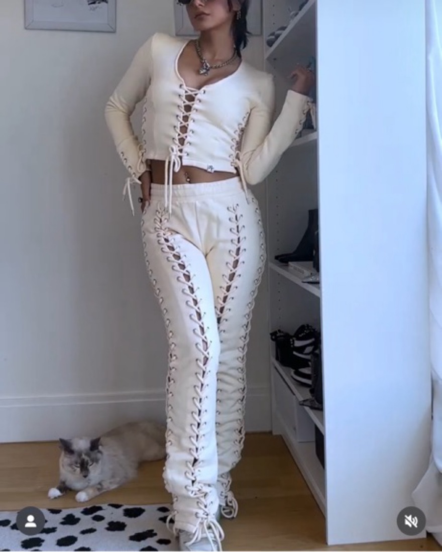 Hidden Cult Wynn Lace Up Set by Hidden Cult - Pickle