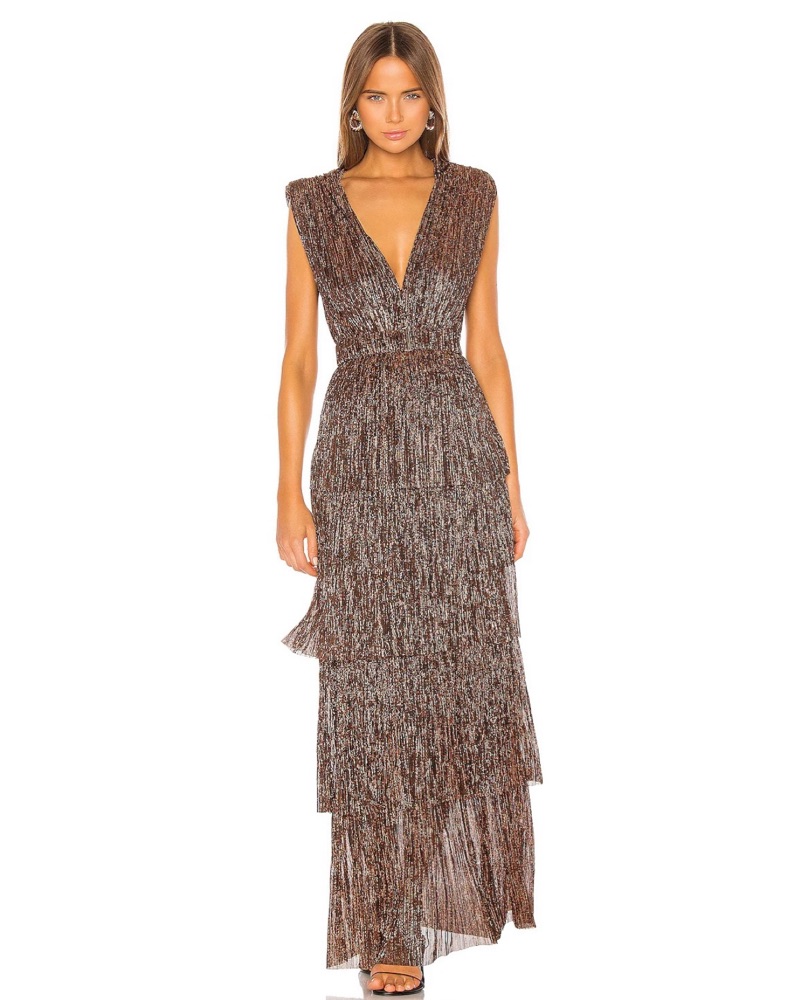 Sabina Musayev Skylar Tiered Maxi Dress by Sabina Musayev - Pickle
