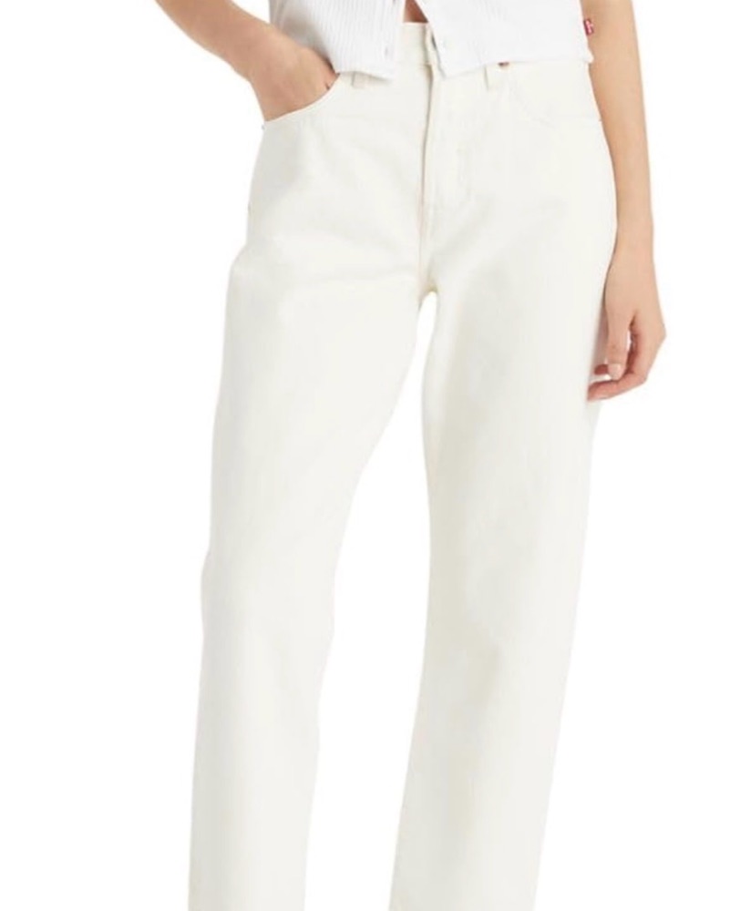 Levi’s 501 Crop - Cream Jeans by Levi’s - Pickle