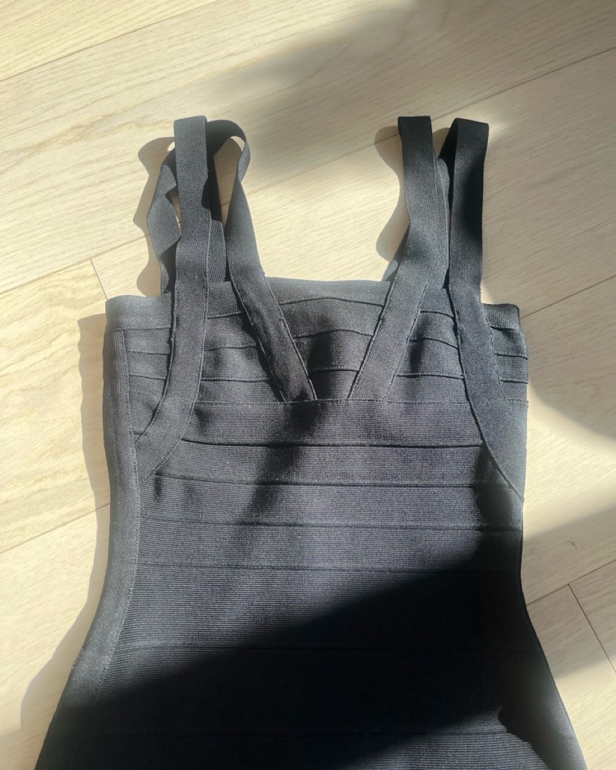 Black Herve Leger Mini Dress by Herve Leger - Pickle