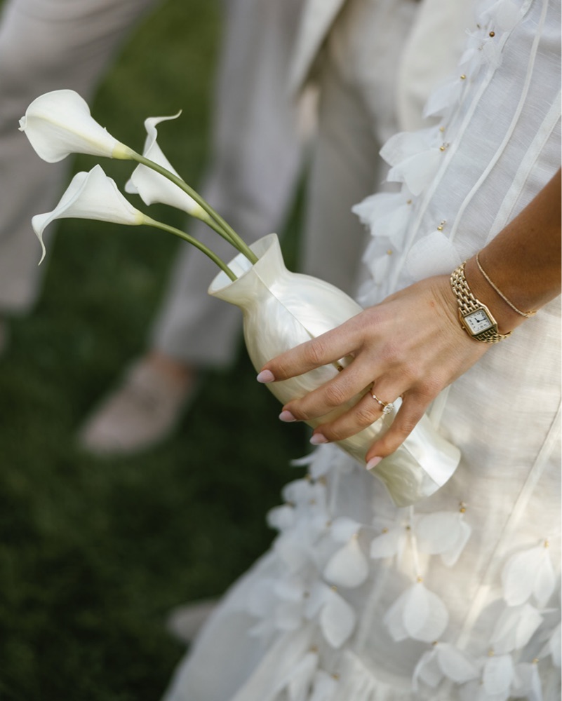 Cult Gaia Florence Clutch Calla Lily by Cult Gaia - Pickle