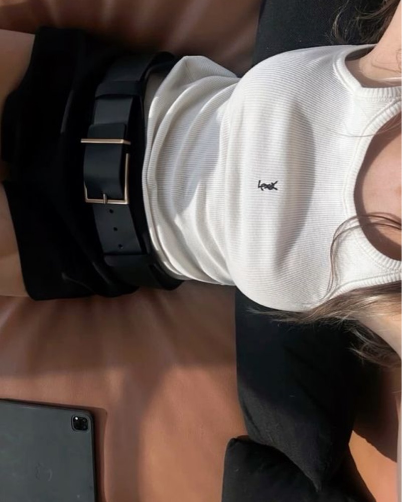 YSL White Tank Top by YSL - Pickle