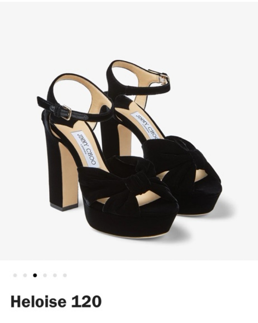 Jimmy Choo Black Platform Heels by Jimmy Choo - Pickle