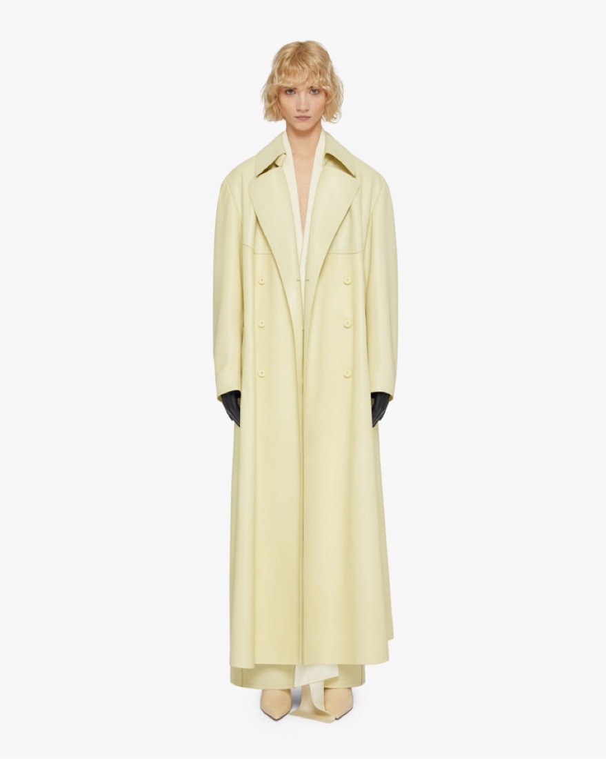 (希少)GIVENCHY コート　made in Japan GIVENCHY yellow leather trenchcoat by Givenchy - Pickle