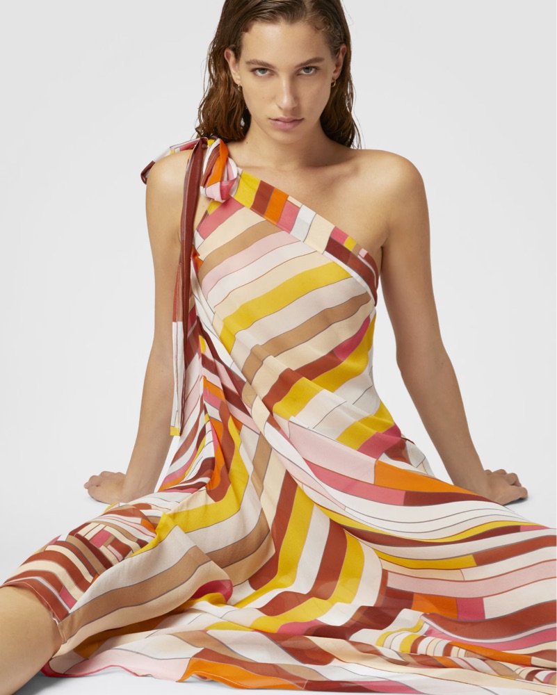 Missoni Silk One Shoulder Dress by Missoni - Pickle