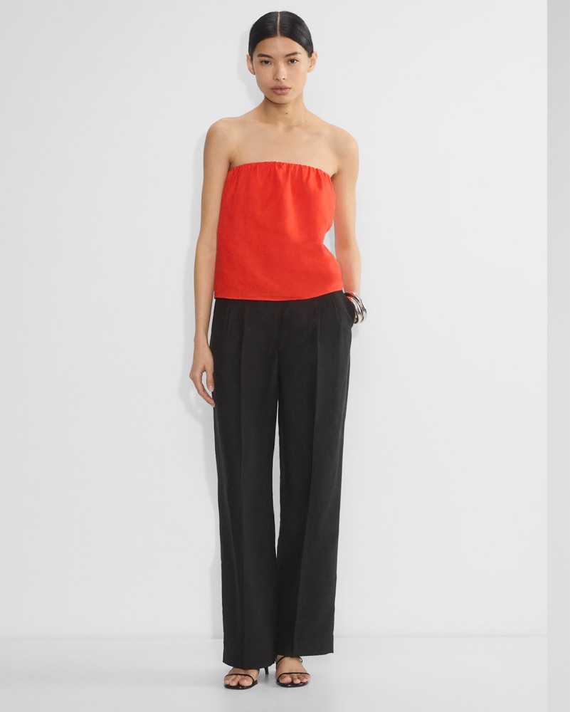 Aritzia Midtown Linen Tube Top by Aritzia - Pickle