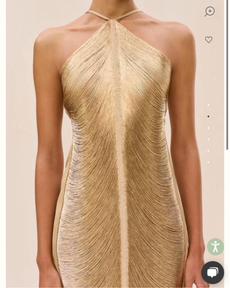 Gold Cult Gaia Mara Dress by Cult Gaia - Pickle