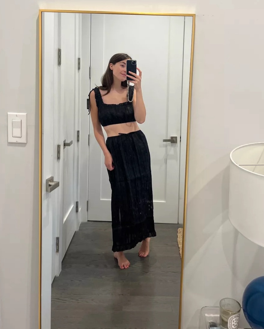 Doen Renaud Skirt by Doen - Pickle