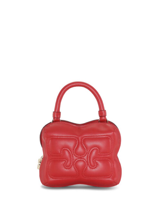 バッグ GANNI SMALL BUTTERFLY CROSSBODY BAG GANNI Metallic Blue Small Butterfly Crossbody Bag