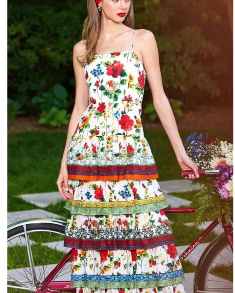 Alice + Olivia Floral Valencia Dress by Alice & Olivia - Pickle