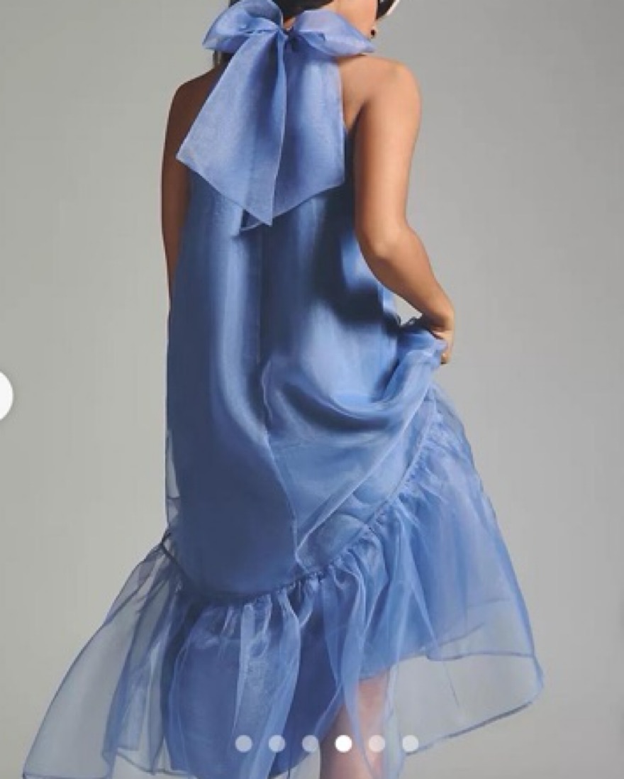 Maeve Blue Tulle Dress by MAEVE - Pickle