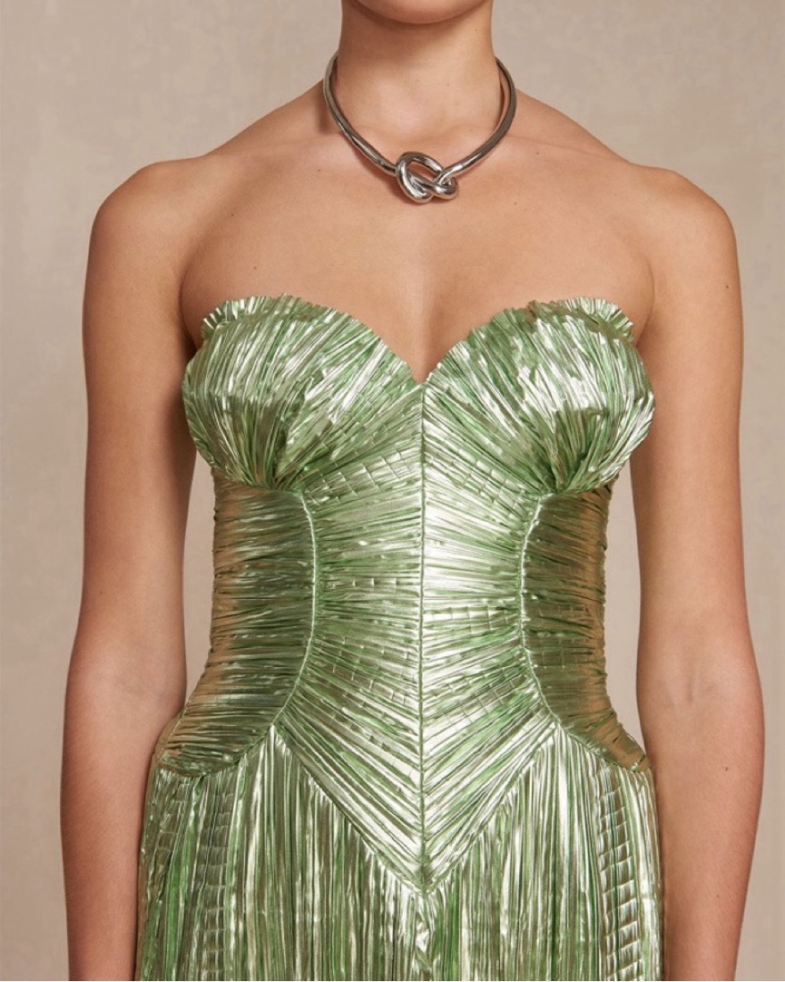 Cult Gaia Ashika Gown by Cult Gaia - Pickle