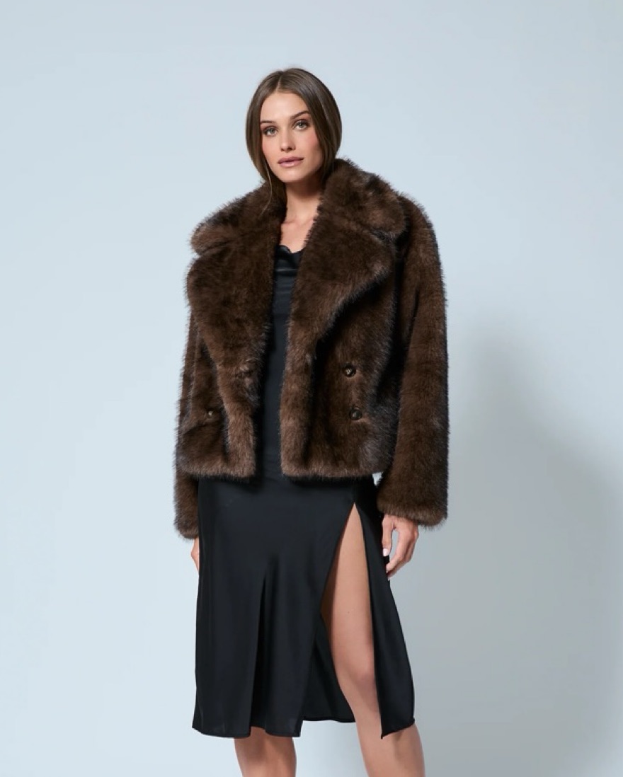 Adrienne Landau Brown Fur Jacket by Adrienne Landau - Pickle