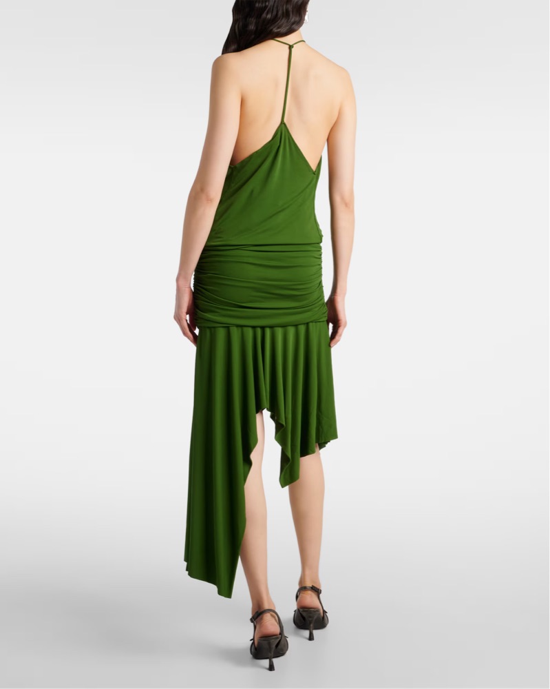 Acne Studios Green Open Back Dress by Acne Studios - Pickle