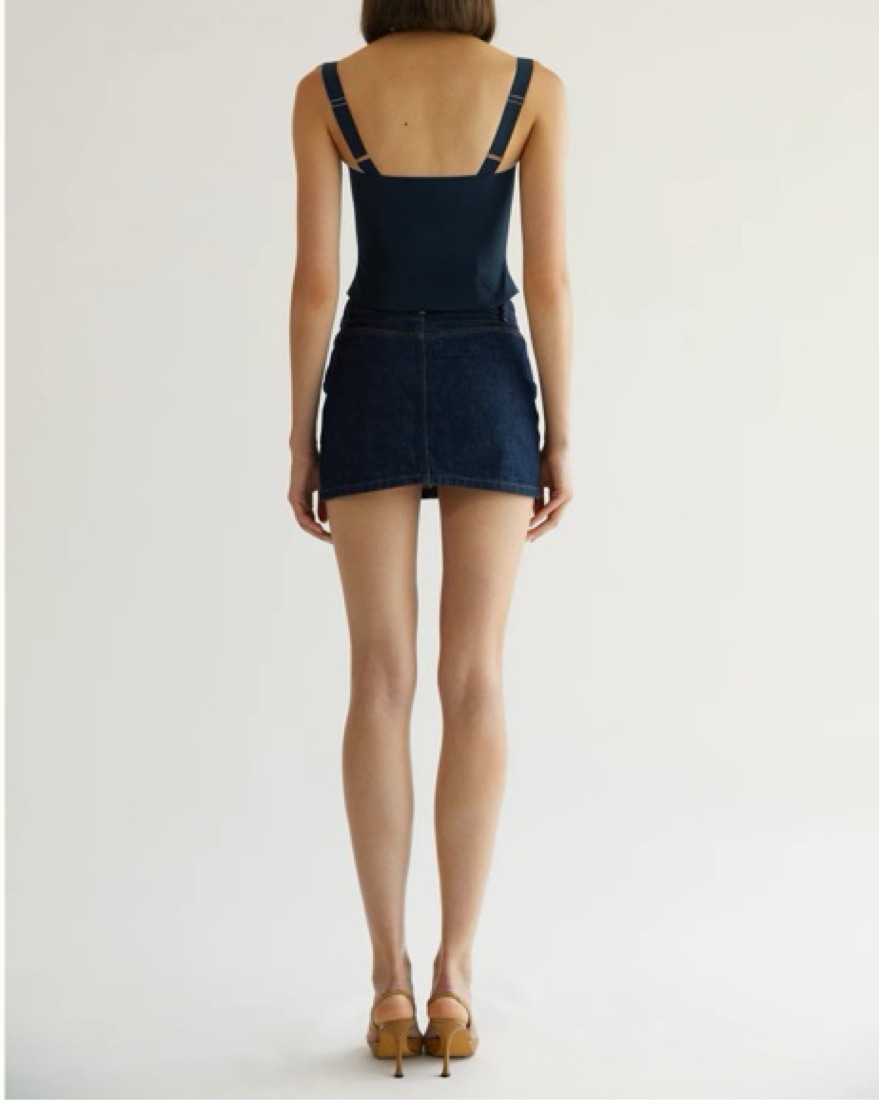 Orseund Iris Minimal Bustier In Navy by Orseund Iris - Pickle