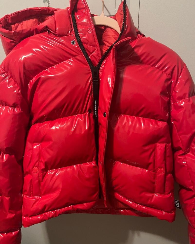 Aritzia Super Puff Glossy Red Jacket by Aritzia - Pickle