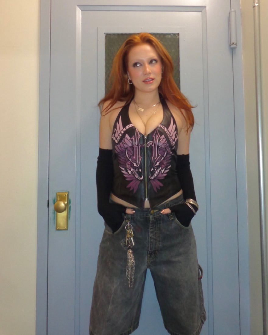 Vintage Harley Davidson Corset by Vintage Harley Davidson - Pickle