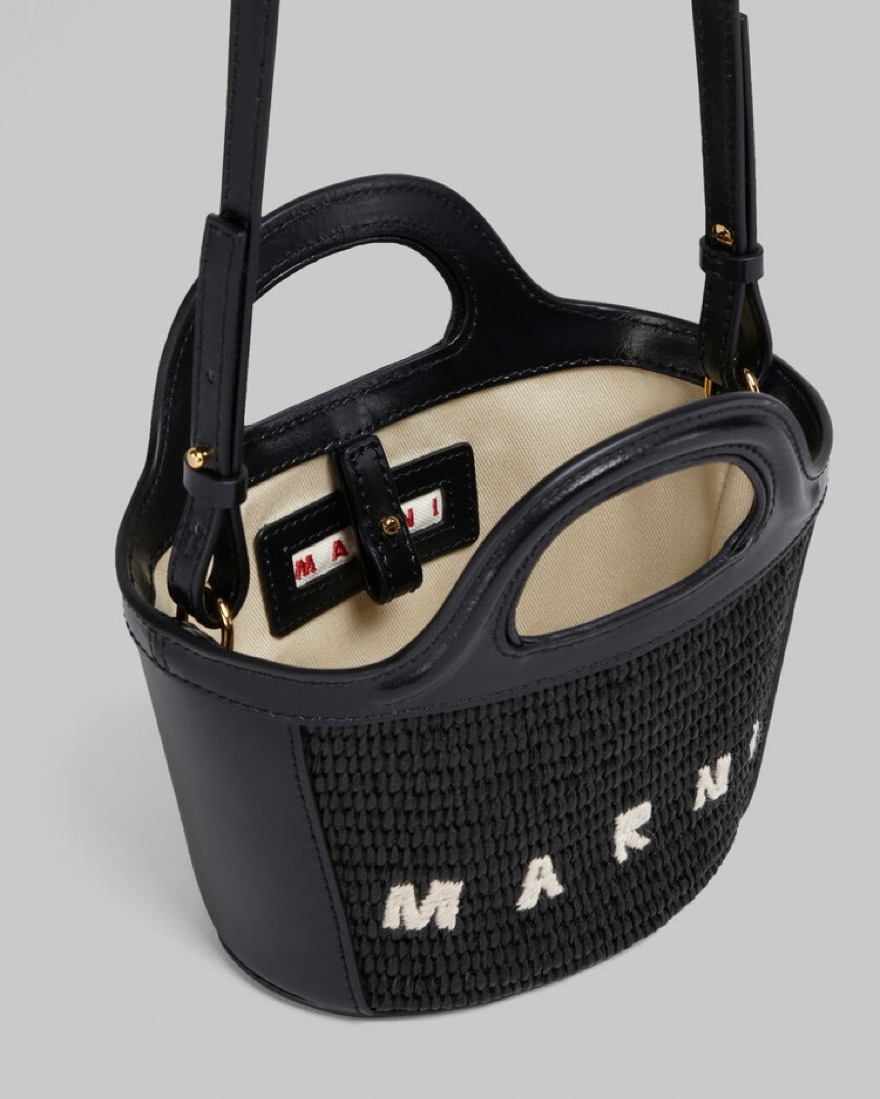 Marni Tropicalia Micro Bag In Black by Marni - Pickle