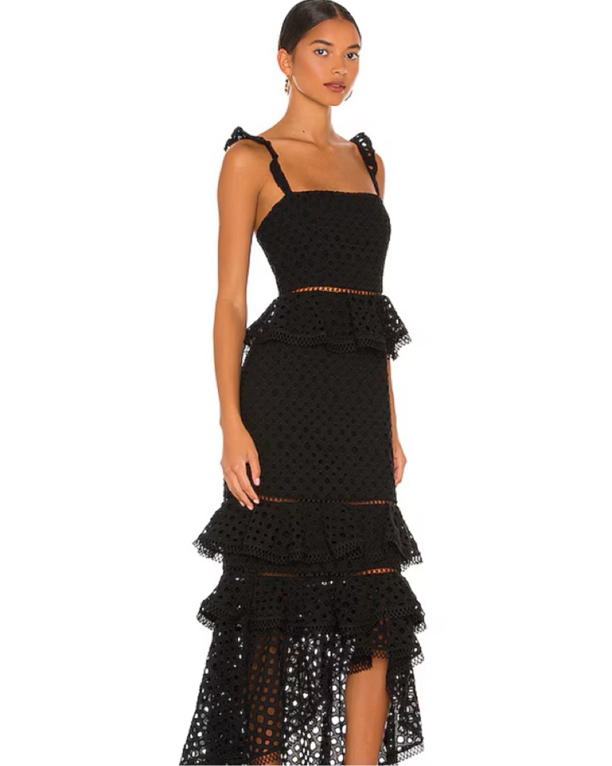 NBD Long Black Lace Dress by NBD - Pickle