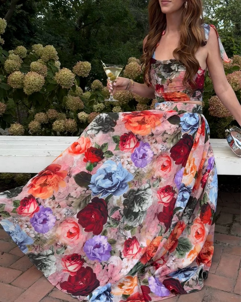 Alice + Olivia Storm Floral Set by Alice & Olivia - Pickle
