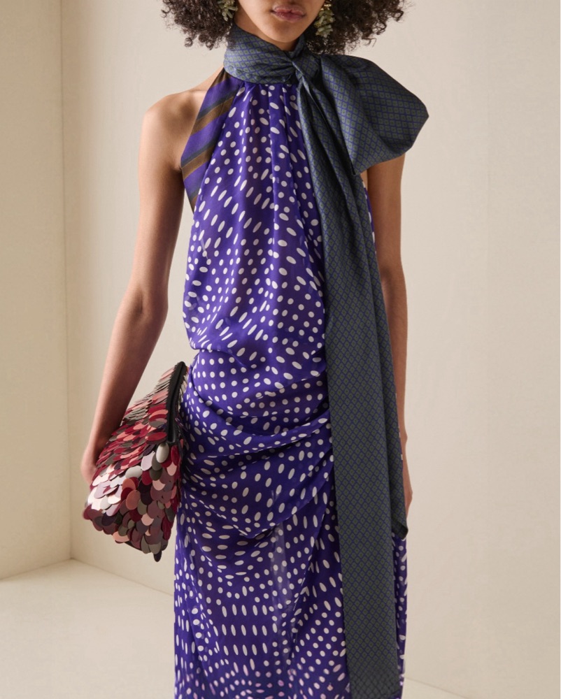DRIES VAN NOTEN コットンリネンダブルジャケット パープル DRIES VAN NOTEN コットンリネンダブルジャケット パープル 【公式通販】