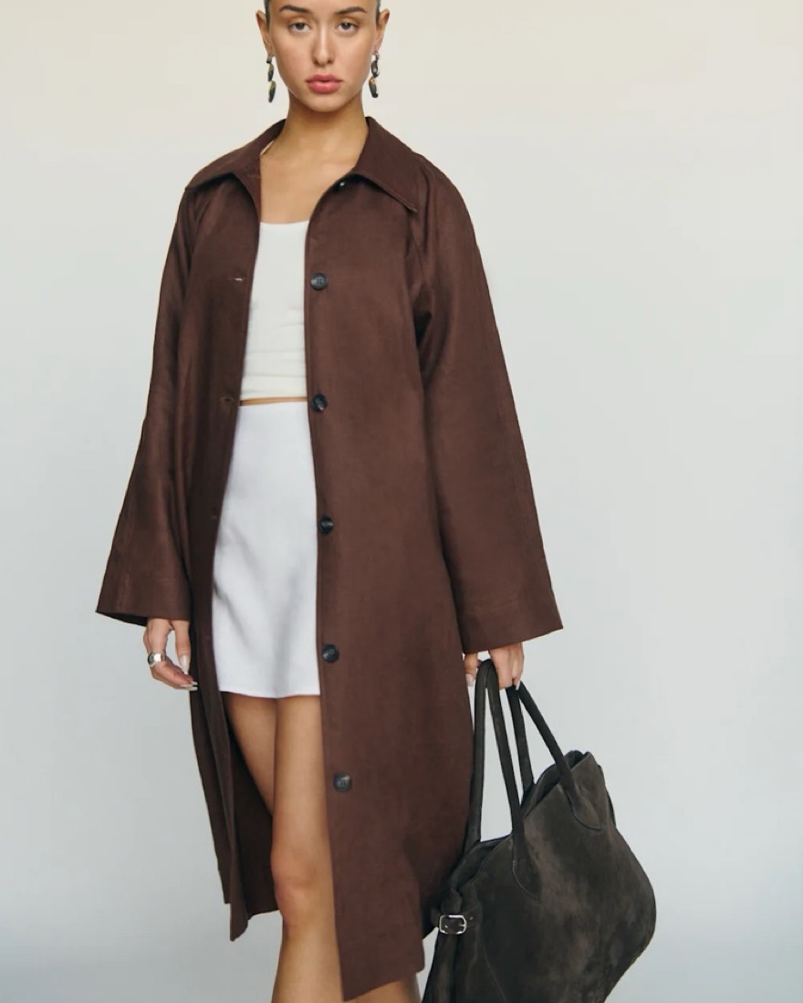 Reformation リフォーメーション ベーダ ベック レザー トレンチ Reformation Beck Leather Trench | TikTok