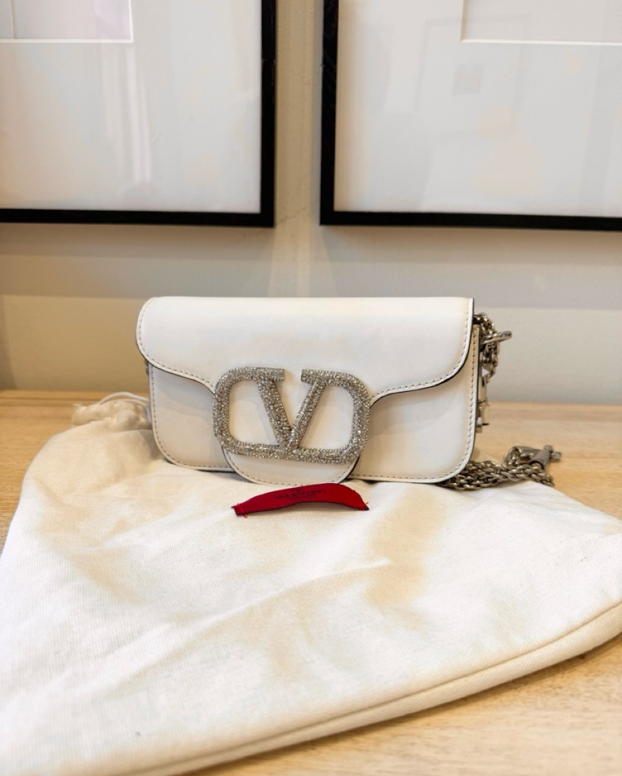 SCRE:EN ＜MINI SHOULDER BAG＞　white $2,800 Valentino Loco Small Shoulder Bag by Valentino - Pickle